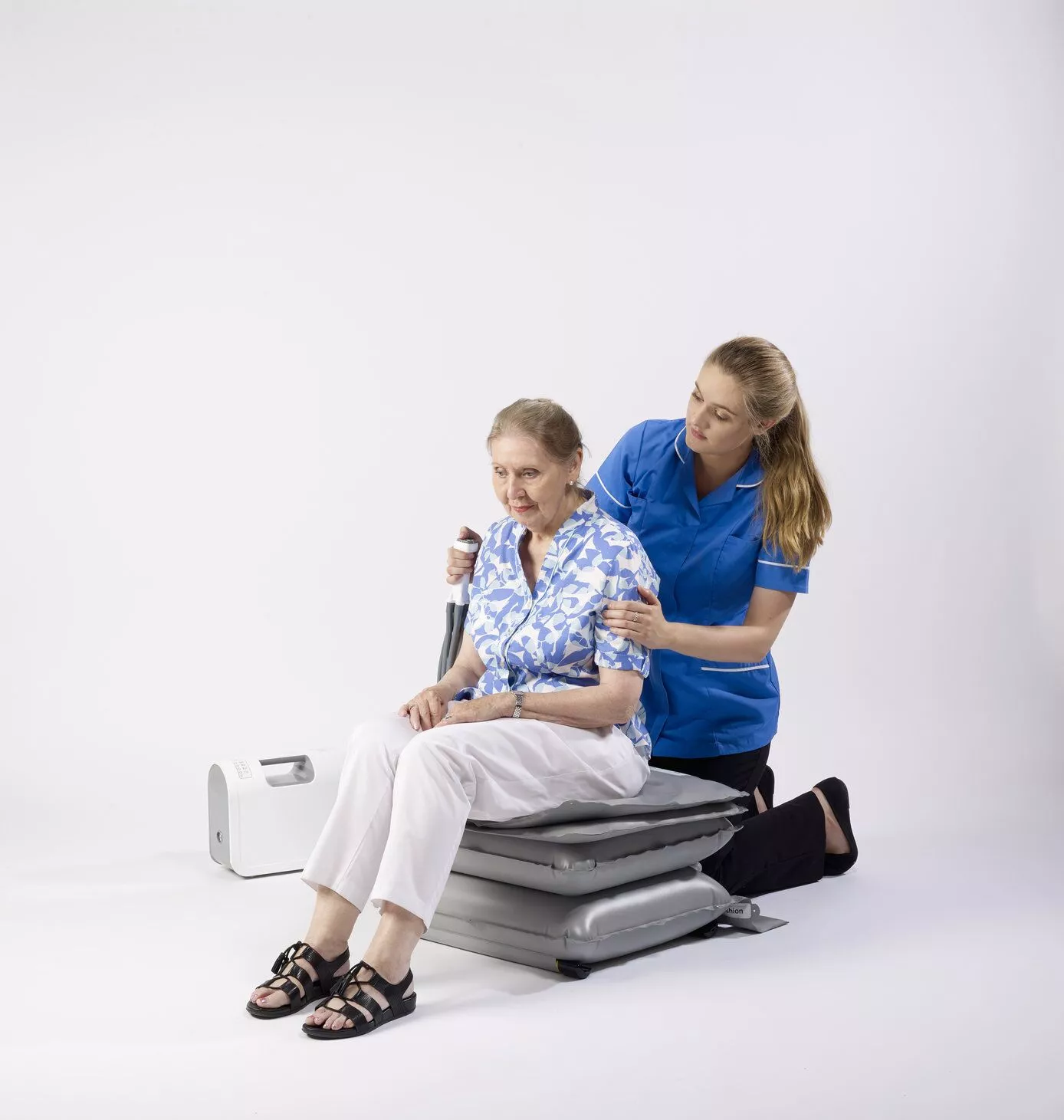 LIFT paramedic assisting a patient